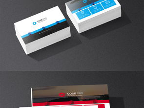 四色时尚公司商务名片设计 专业模板与高清PSD素材下载指南